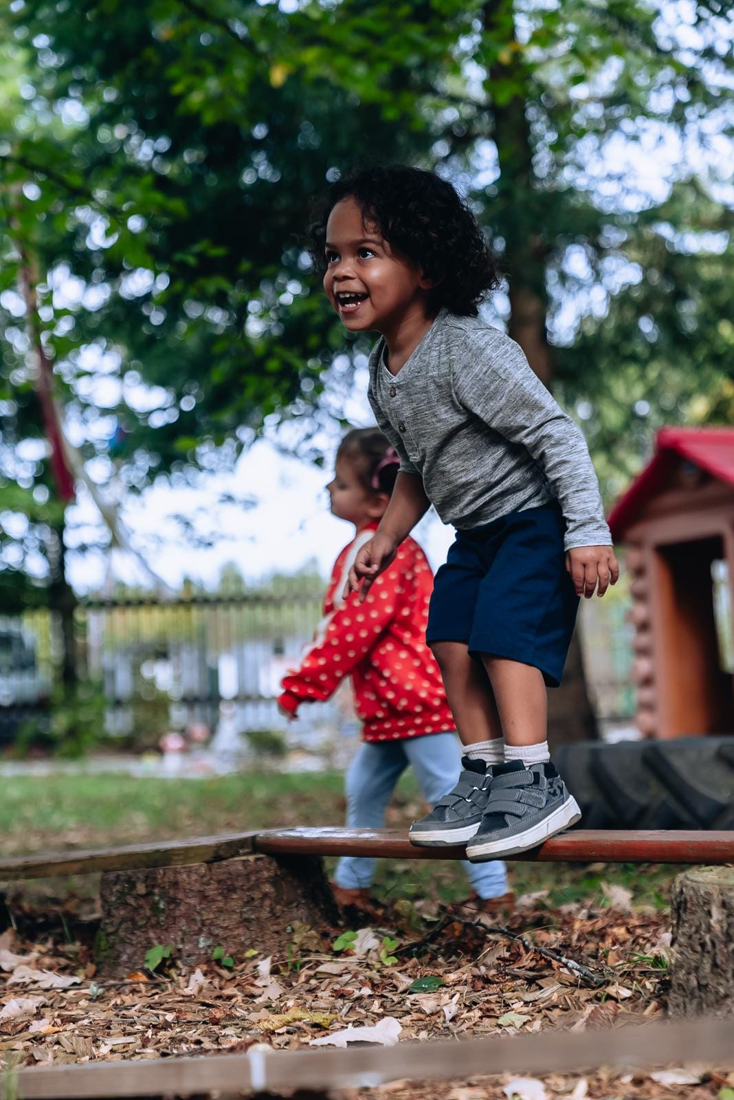 Loving bilingual nursery with happy children